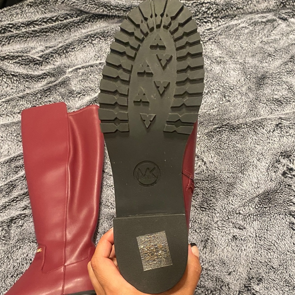 Michael Kors Burgundy Over the Knee Boots - Picture 3 of 6